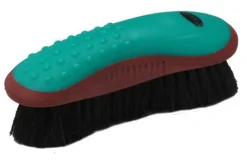SHILOH STABLES TACK Bathing Tools|Brushes & Hoof Picks|Showman® Extra-Soft Horsehair Finishing Brush with Grip-Dot Handle