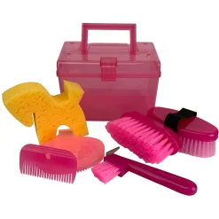SHILOH STABLES TACK Bathing Tools|Brushes & Hoof Picks|Showman® Kids’ Size Grooming Kit