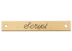 DOVER DROPSHIP Nameplates|Small Beveled Edge Halter Nameplate