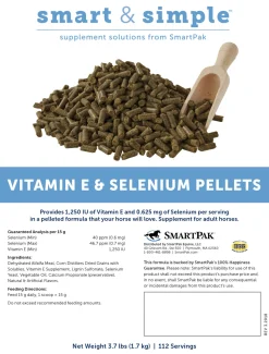 SMARTEQUINE Horse Supplements|™ Smart & Simple Vitamin E & Selenium Pellets