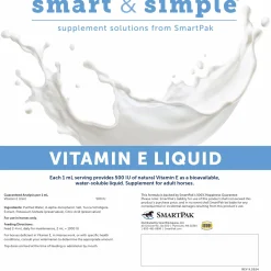 SMARTEQUINE Horse Supplements|™ Smart & Simple Vitamin E Liquid–56 Liquid Packs