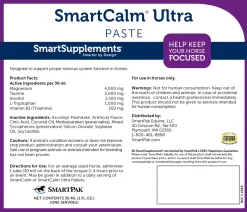SMARTEQUINE Horse Supplements|™ SmartCalm Ultra Paste