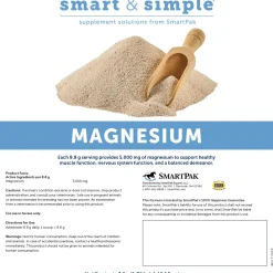 SMARTPAK Horse Supplements|SmartEquine™ Smart & Simple® Magnesium Oxide Powder - 3 lbs.