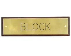 CRW Stable & Stall Accessories|Nameplates|Stall Plate Mounted on Walnut Plaque