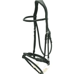 STUBBEN N.A. English Bridles|Stübben Pro Jump Bridle with Rope Noseband & Removable Flash