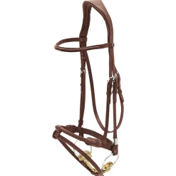 STUBBEN N.A. English Bridles|Stübben Pro Jump Bridle with Rope Noseband & Removable Flash