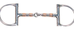 KING YOUNG English Horse Bits|Suffolk™ Copper Roller Snaffle D-Ring Bit
