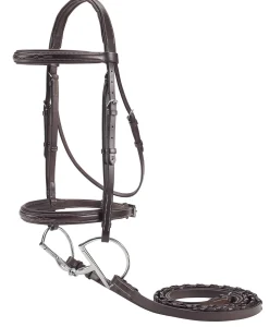 KINGS INTERNATIONAL English Bridles|Suffolk™ Fancy-Stitched Single Crown Bridle
