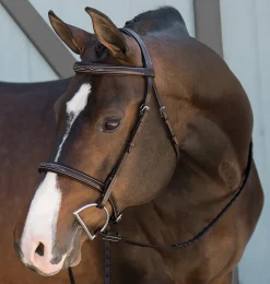KINGS INTERNATIONAL English Bridles|Suffolk™ Fancy-Stitched Single Crown Bridle