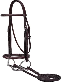 KINGS INTERNATIONAL English Bridles|Suffolk™ Hunter Fancy-Stitched Bridle
