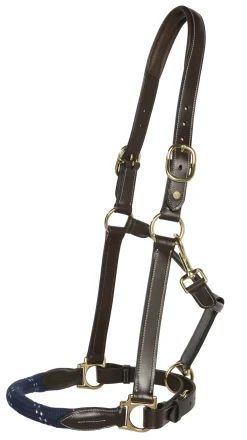 PUSHKAR INTL Halters|Suffolk™ Leather & Rope Halter with Lead