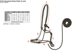 TEXT HORSE Halters|Suffolk™ Rope Halter with Lead
