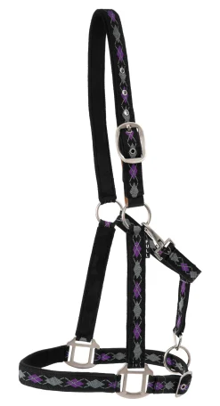 TEXT HORSE Halters|Suffolk™ Woven Argyle Breakaway Halter