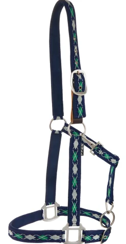 TEXT HORSE Halters|Suffolk™ Woven Argyle Breakaway Halter