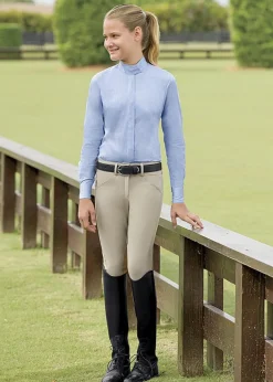 Kids TAILORED SPORTSMAN Kids' Breeches & Jods|THE ™ Girls’ Trophy Hunter Breech with Sock Bottoms