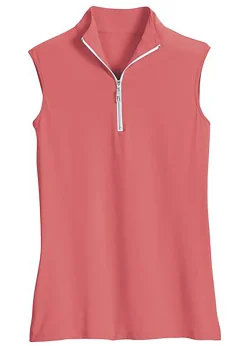 TAILORED SPORTSMAN Sleeveless Tops|THE ™ Ladies’ IceFil® Quarter-Zip Sleeveless Sun Shirt