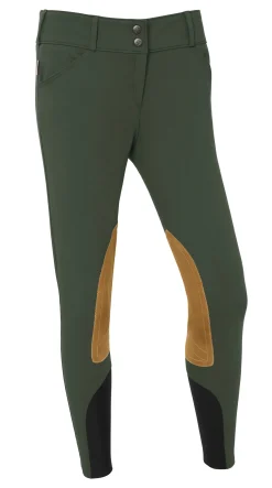 TAILORED SPORTSMAN Knee Patch Breeches|THE ™ Ladies’ Low-Rise Vintage Patch Breech with Boot Sock Bottoms