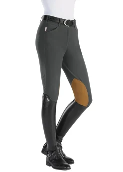 TAILORED SPORTSMAN Knee Patch Breeches|The ™ Techno Front-Zip Mid-Rise Clarino™ Knee Patch