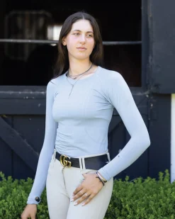 TKEQ THE SHOP Long Sleeve Tops|TKEQ Ladies’ Kennedy Seamless Long Sleeve Top