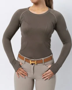 TKEQ THE SHOP Long Sleeve Tops|TKEQ Ladies’ Kennedy Seamless Long Sleeve Top