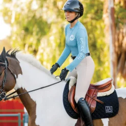 TKEQ THE SHOP Long Sleeve Tops|TKEQ Ladies’ Crest Sustainable Long Sleeve Shirt