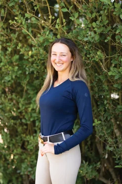 TKEQ THE SHOP Long Sleeve Tops|TKEQ Ladies’ Kennedy Seamless V-Neck Long Sleeve Shirt 2.0