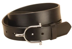 TORY LEATHER Belts|1 1/2" Belt with Solid Brass Spur Buckle