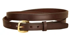 TORY LEATHER Belts|¾" Plain Belt with Brass Buckle