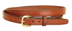 TORY LEATHER Belts|¾" Plain Belt with Brass Buckle