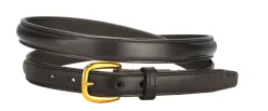 TORY LEATHER Belts|3/4" Raised Belt with Brass Buckle & Nameplate Space