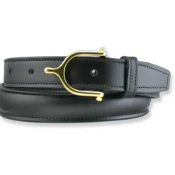 TORY LEATHER Belts|1" Raised Belt with Brass Buckle