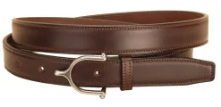 TORY LEATHER Belts|1" Stitched Belt with Stainless Steel Spur Buckle