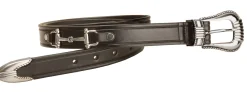 TORY LEATHER Belts|Belt with Bits and Silver-Colored Three-Piece Buckle Set