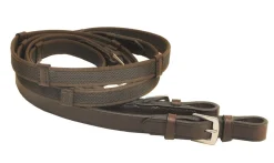 TORY LEATHER Reins|Company 3/4" x 54" Rubber Web Reins with Buckle Bit Ends