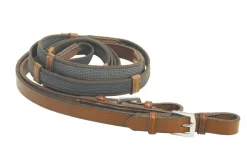 TORY LEATHER Reins|Company 3/4" x 54" Rubber Web Reins with Buckle Bit Ends