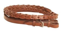 TORY LEATHER Reins|Company 5/8" x 60" Laced Reins with Buckle Bit Ends