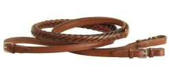 TORY LEATHER Reins|Company 5/8" x 60" Five-Plait Braided English Reins with Buckle Bit Ends