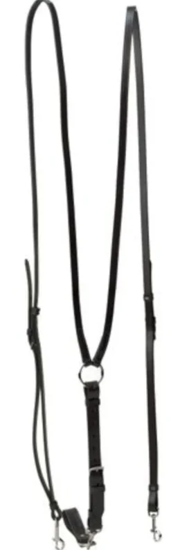 TORY LEATHER Lunging & Training Equipment|Company Deluxe Vienna Sliding Side Reins with Girth Loop