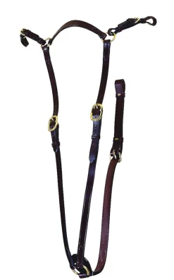 TORY LEATHER Martingales & Breastplates|Company Heavy-Duty Hunt Breastplate with Brass Hardware