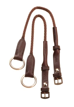 TORY LEATHER Bit Accessories|Company Rope Gag Cheeks with Leather Trim