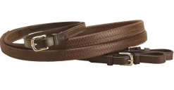 TORY LEATHER Reins|Company Rubber Grip Leather Reins with Buckle Ends