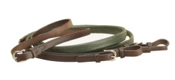 TORY LEATHER Reins|Company Rubber Grip Leather Reins with Buckle Ends