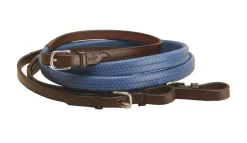 TORY LEATHER Reins|Company Rubber Grip Leather Reins with Buckle Ends