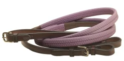 TORY LEATHER Reins|Company Rubber Grip Leather Reins with Buckle Ends