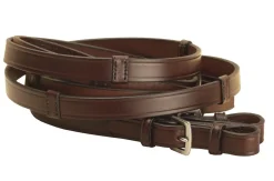 TORY LEATHER Reins|Extra Long Hand Stop Reins with Buckle Ends
