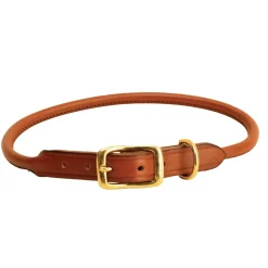 TORY LEATHER Collars & Leashes|Rolled Leather Dog Collar