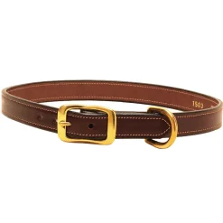 TORY LEATHER Collars & Leashes|Saddle-Stitched Leather Dog Collar