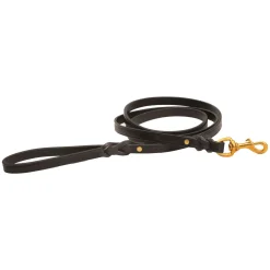 TORY LEATHER Collars & Leashes|Split-Twist Creased Leather Dog Leash