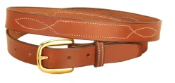 TORY LEATHER Belts|Stitched Pattern Belt