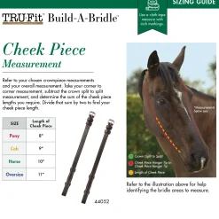 KINGS INTERNATIONAL Bridle Parts & Accessories|TRU-Fit™ Build-A-Bridle™ Cheek Pieces